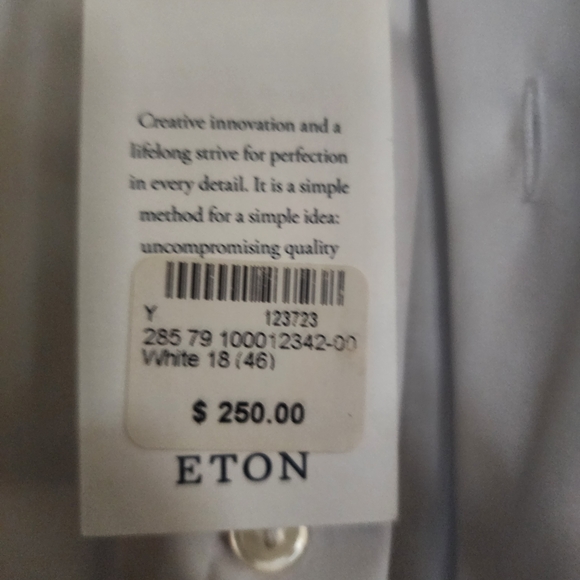 Eton Classic White Dress Shirt - Picture 2 of 5
